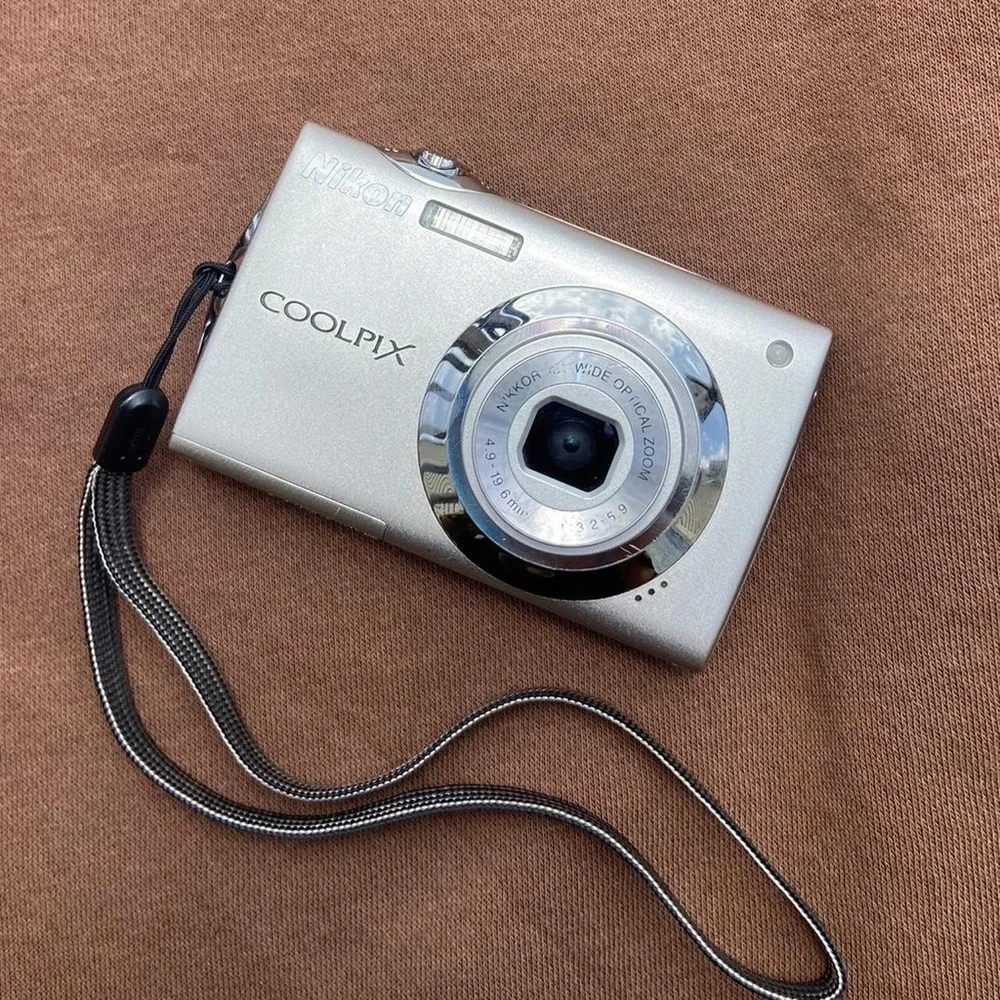 Nikon Coolpix Silver Compact Camera